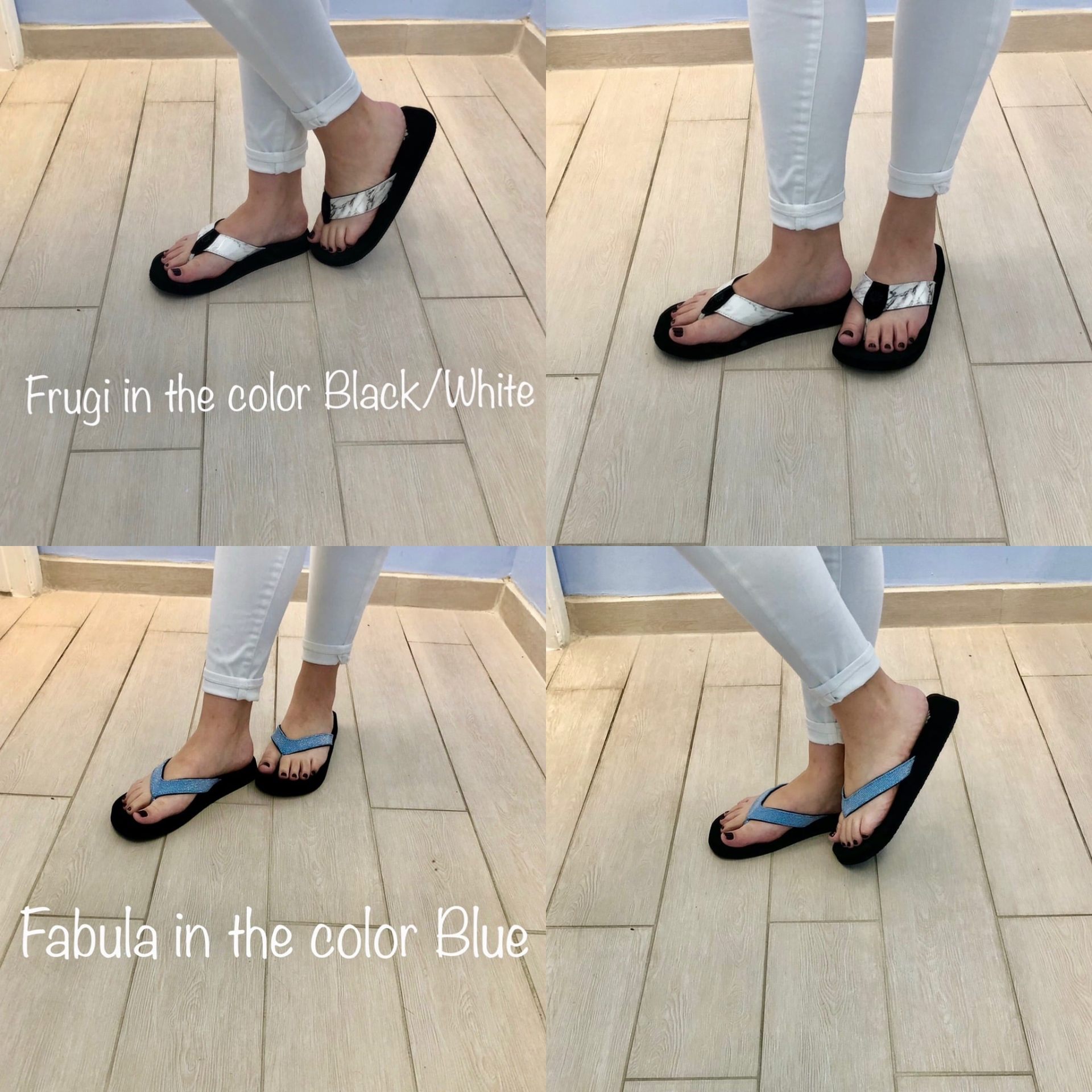 Frugi Sandal — Black/White